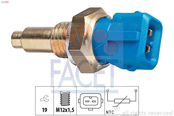 Senzor,temperatura lichid de racire FACET 7.3143