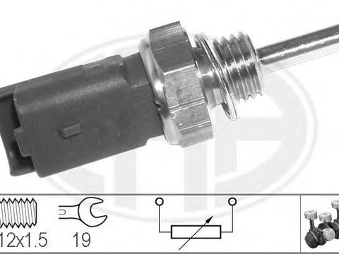 Senzor,temperatura lichid de racire FIAT IDEA (350) (2003 - 2016) ERA 330142 piesa NOUA