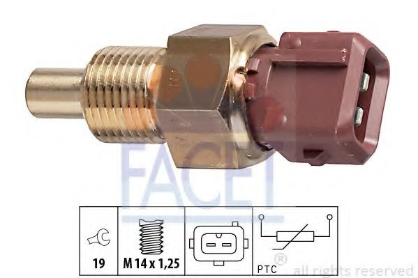 Senzor,temperatura lichid de racire FIAT SCUDO Combinato (220P) (1996 - 2006) FACET 7.3308