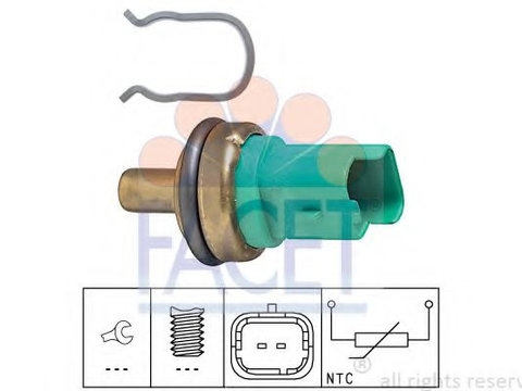 Senzor,temperatura lichid de racire FIAT SCUDO (272, 270) (2007 - 2020) FACET 7.3292