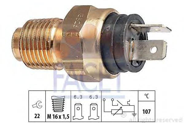 Senzor temperatura lichid de racire PEUGEOT BOXER platou/sasiu (244) - Cod intern: W20240294 - LIVRARE DIN STOC in 24 ore!!!