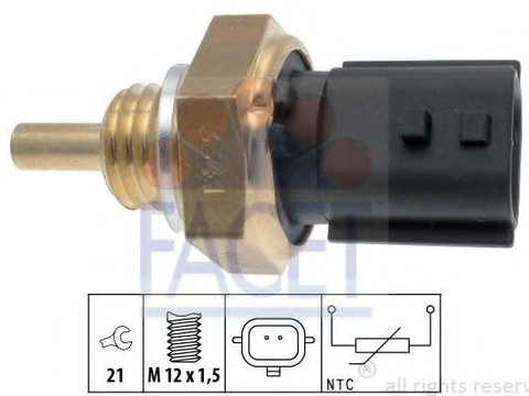 Senzor,temperatura lichid de racire RENAULT GRAND SCÉNIC III (JZ0/1_) (2009 - 2016) FACET 7.3341