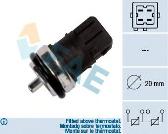 Senzor,temperatura lichid de racire RENAULT SCÉNIC III (JZ0/1_) (2009 - 2016) FAE 33810