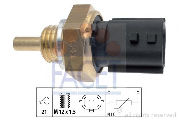 Senzor temperatura lichid de racire RENAULT LAGUNA III (BT0/1) - Cod intern: W20240277 - LIVRARE DIN STOC in 24 ore!!!