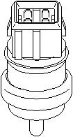 Senzor,temperatura lichid de racire RENAULT LAGUNA I I (B56_, 556_), RENAULT LAGUNA I Estate (K56_), RENAULT MEGANE I (BA0/1_) - TOPRAN 207 063