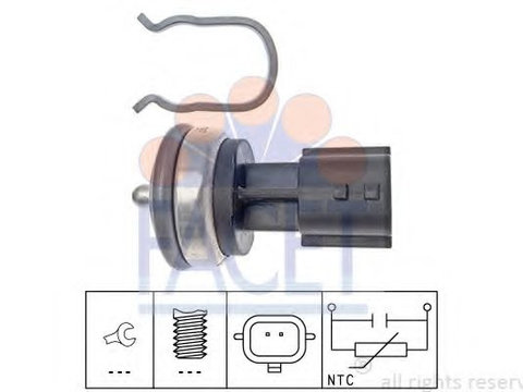 Senzor,temperatura lichid de racire RENAULT TWINGO III (2014 - 2016) FACET 7.3337