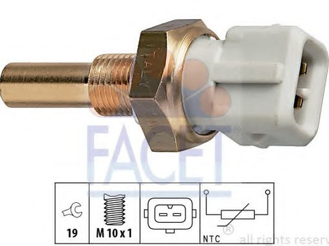 Senzor,temperatura lichid de racire VW CADDY   (14) (1979 - 1992) FACET 7.3171