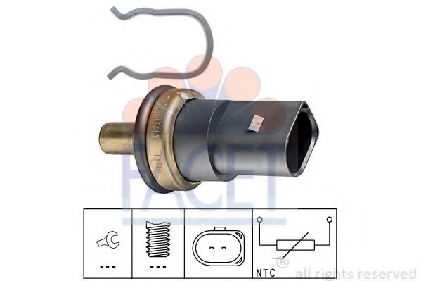 Senzor,temperatura lichid de racire VW GOLF V (1K1) (2003 - 2009) FACET 7.3278 piesa NOUA