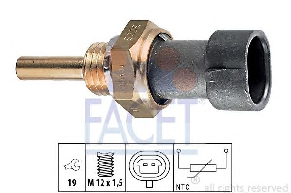 Senzor temperatura lichid racire OPEL CORSA A hatchback (93_, 94_, 98_, 99_) - Cod intern: W20240305 - LIVRARE DIN STOC in 24 ore!!!