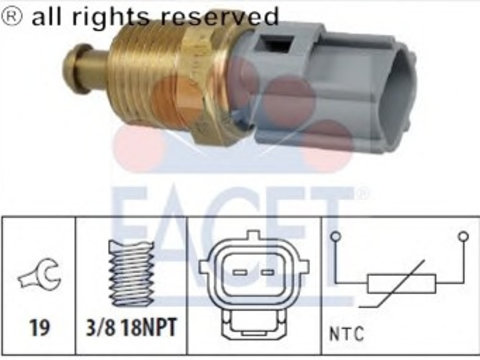 Senzor temperatura ulei 7 3363 FACET pentru Ford Fiesta Ford Courier Ford Mondeo Ford Transit Ford Scorpio Ford Escort Mazda 121 Mazda Soho Ford Ka Ford Puma Ford Cougar Ford Focus