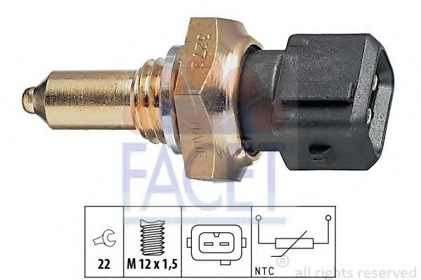 Senzor,temperatura ulei BMW 7 (E65, E66, E67) (2001 - 2009) FACET 7.3272