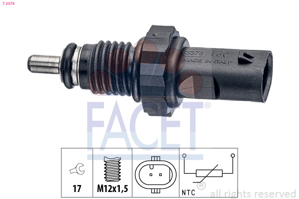 Senzor temperatura ulei ~ Seat Tarraco 2018 2019 2020 2021 2022 2023 2024 ~ 7.3378 ~ FACET