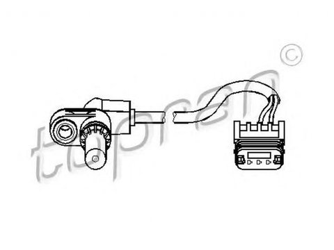 Senzor turatie cutie automata CITROEN C4 II B7 TOPRAN 722616