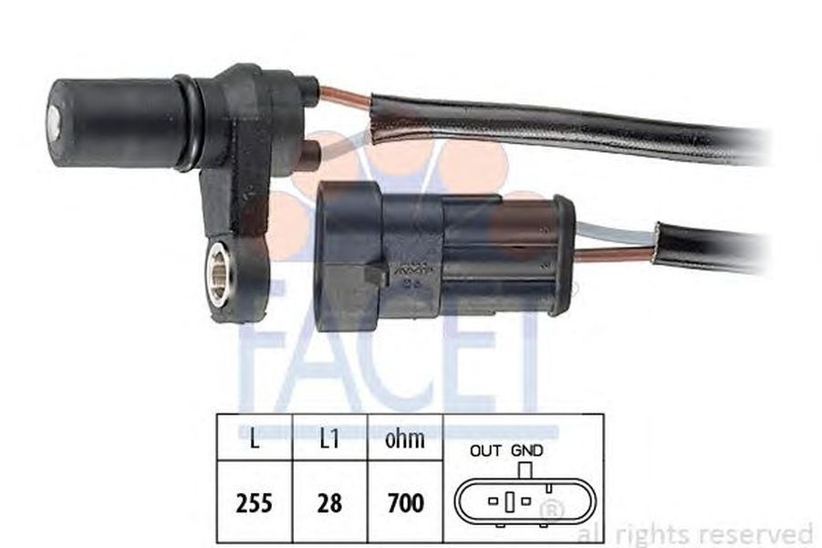 Senzor turatie cutie automata OPEL CORSA B 73 78 79 FACET FA 9.0493