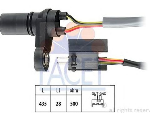 Senzor turatie cutie automata VOLVO 850 LS FACET FA 9.0393