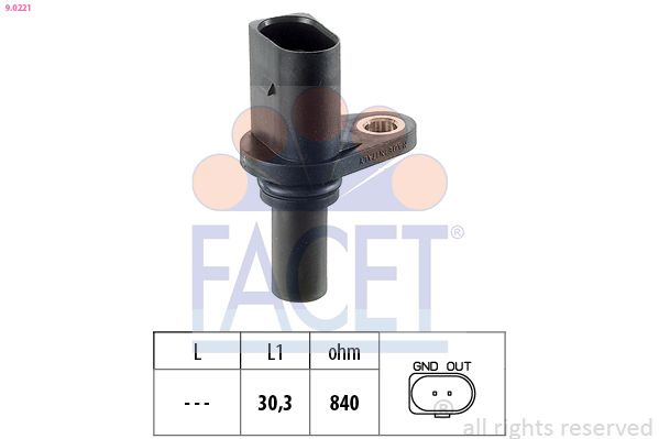 Senzor turatie, cutie de viteza automata FACET 9.0221
