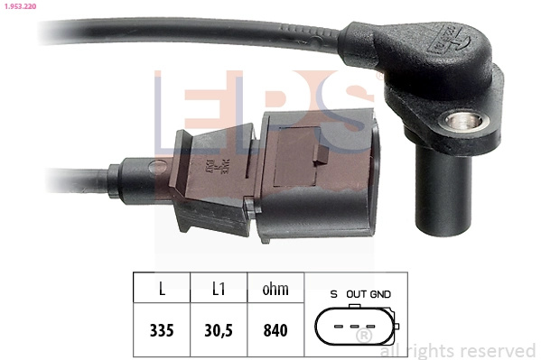 Senzor,turatie EPS 1.953.220 pentru VW GOLF IV (1J1) 1997-2005
