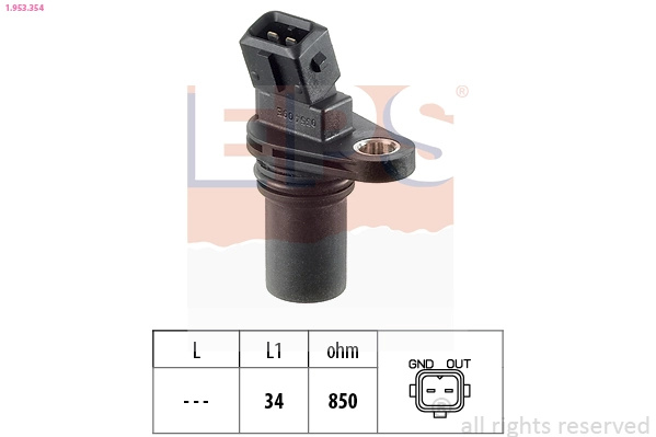 Senzor,turatie EPS 1.953.354 pentru SMART CABRIO (450) 2000-2004