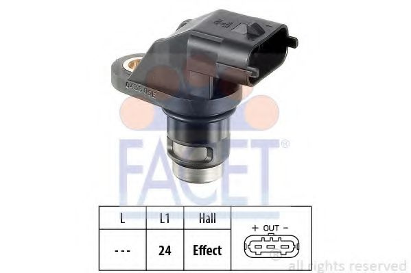 Senzor turatie,management motor MERCEDES S-CLASS cupe (C215) (1999 - 2006) FACET 9.0438