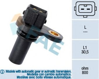 Senzor turatie,management motor VW GOLF 3 (1H1) (1991 - 1998) FAE 79008
