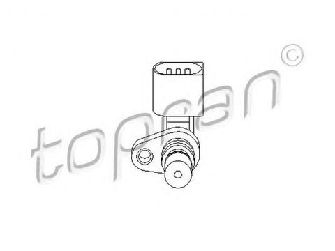 Senzor turatie motor AUDI A3 8P1 TOPRAN 111384