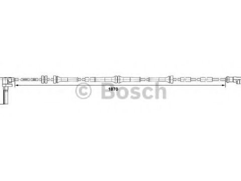 Senzor,turatie roata ALFA ROMEO 147 (937) (2000 - 2010) BOSCH 0 265 007 487 piesa NOUA