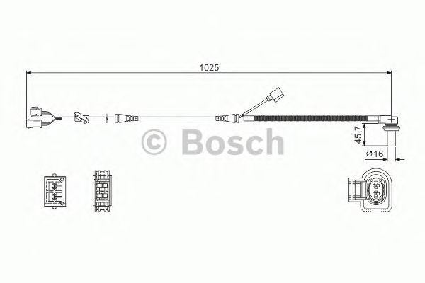 Senzor turatie roata AUDI A4 (8D2, B5) MAXGEAR: 8D0927803D/MG|20-0055