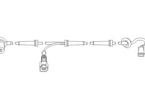 Senzor,turatie roata AUDI A6 limuzina (4B2, C5), AUDI A6 Avant (4B5, C5) - TOPRAN 110 483