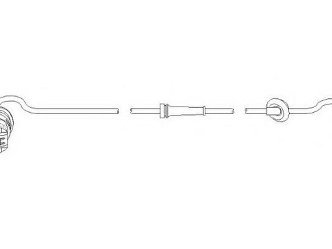 Senzor,turatie roata AUDI A6 limuzina (4B2, C5), AUDI A6 Avant (4B5, C5) - TOPRAN 110 486