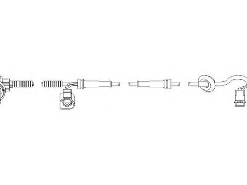 Senzor,turatie roata AUDI A6 limuzina (4B2, C5), AUDI A6 Avant (4B5, C5) - TOPRAN 110 482