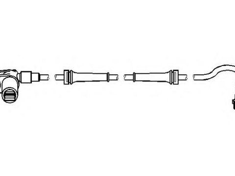 Senzor,turatie roata Citroen CHANSON (S0, S1), PEUGEOT 106 Mk II (1) - TOPRAN 721 615