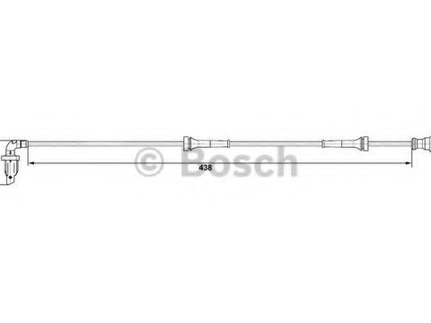 Senzor,turatie roata DACIA LOGAN (LS_) (2004 - 2020) BOSCH 0 265 007 583