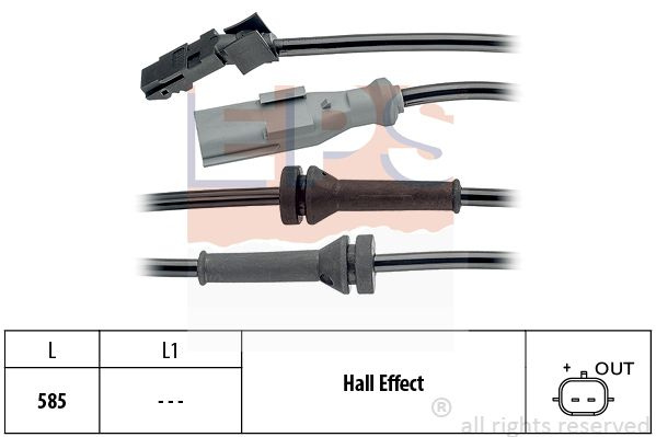Senzor turatie roata # Opel Corsa 2000 2001 2002 2003 2004 2005 2006 2007 2008 2009 # 1 960 144 # EPS