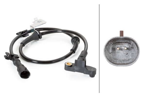 Senzor,turatie roata punte fata (6PU230040291 HELLA) CHRYSLER,DODGE