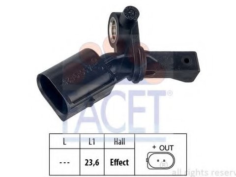 Senzor,turatie roata SEAT IBIZA V (6J5, 6P1) (2008 - 2020) FACET 21.0012