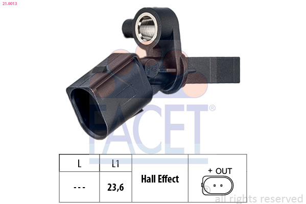 Senzor turatie roata # Skoda Fabia 2011 2012 2013 2014 # 21 0013 # FACET