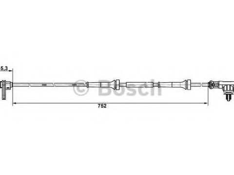 Senzor,turatie roata SMART FORFOUR (454) (2004 - 2006) BOSCH 0 265 007 638 piesa NOUA