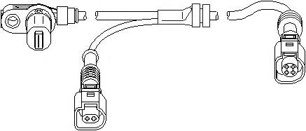 Senzor,turatie roata VW SHARAN (7M8, 7M9, 7M6), FORD GALAXY (WGR), SEAT ALHAMBRA (7V8, 7V9) - TOPRAN 112 228
