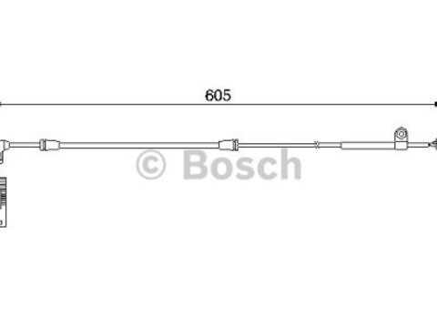 Senzor uzura placute frana fata BOSCH BMW E46