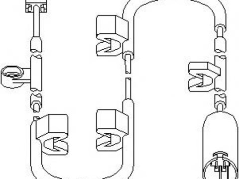 Senzor, uzura placute frana MINI MINI (R50, R53), MINI MINI Cabriolet (R52) - TOPRAN 501 025