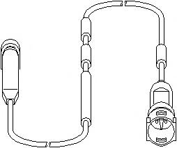 Senzor, uzura placute frana OPEL ASTRA F (56_, 57_), OPEL ASTRA F Cabriolet (53_B), OPEL ASTRA F hatchback (53_, 54_, 58_, 59_) - TOPRAN 202 133