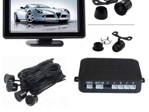 Senzori parcare cu camera video si display LCD de 4.3&quot; S602