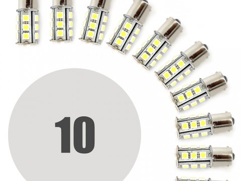 Set 10 buc LED de frana - 12v - 18 leduri