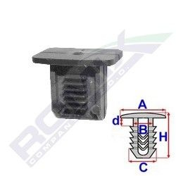 Set 10 bucati clema fixare ornamente Seat Arosa Cordoba Ibiza Inca leon Toledo, Skoda Octavia Superb, VW Bora Golf Jetta Lupo Passat Polo Scirocco Vento, fixare ornamente, tapiterie