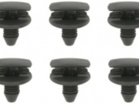 Set 10 clipsuri/ cleme tapiterie compatibile Peugeot Citroen and oslash 8 mm plastic negru
