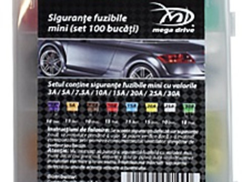 Set 100 Buc Sigurante Fuzibile Mini Mega Drive 02109