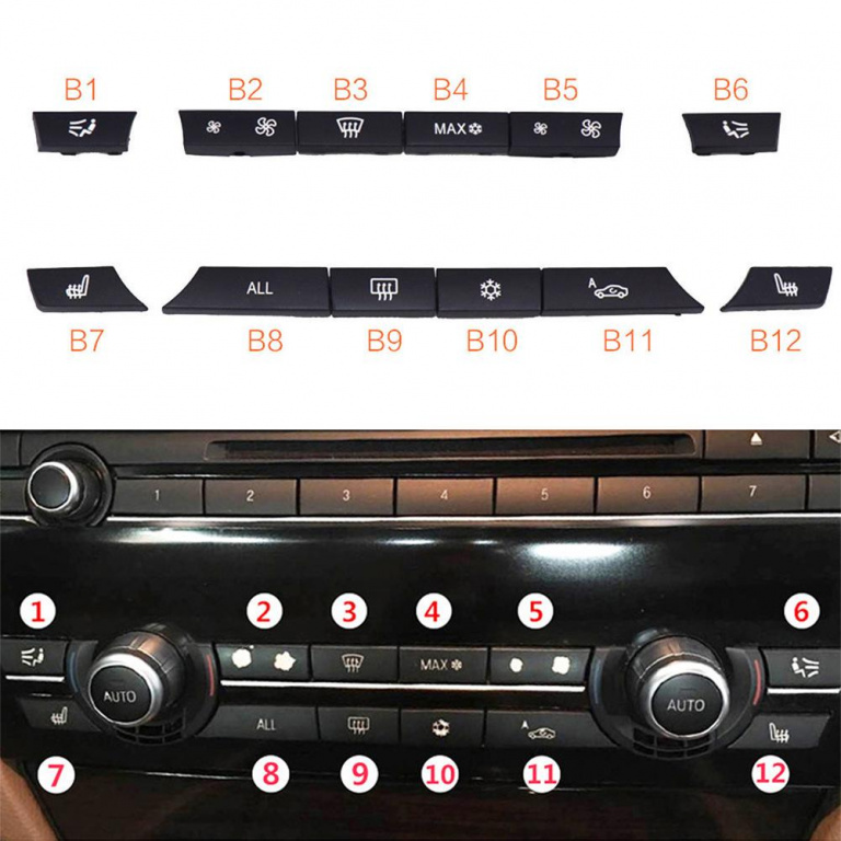 Set 12 Buc Butoane Clima Nty Bmw Seria 5
