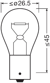 SET 2 BECURI 12V PY21W ORIGINAL BLISTER OSRAM