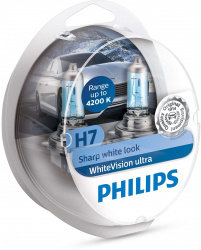 Set 2 Becuri auto Philips H7 White Vision Ultra 42