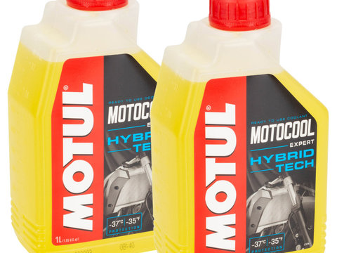 Set 2 Buc Antigel Motul Motocool Expert Hybrid Tech Galben -37°C 1L 105914